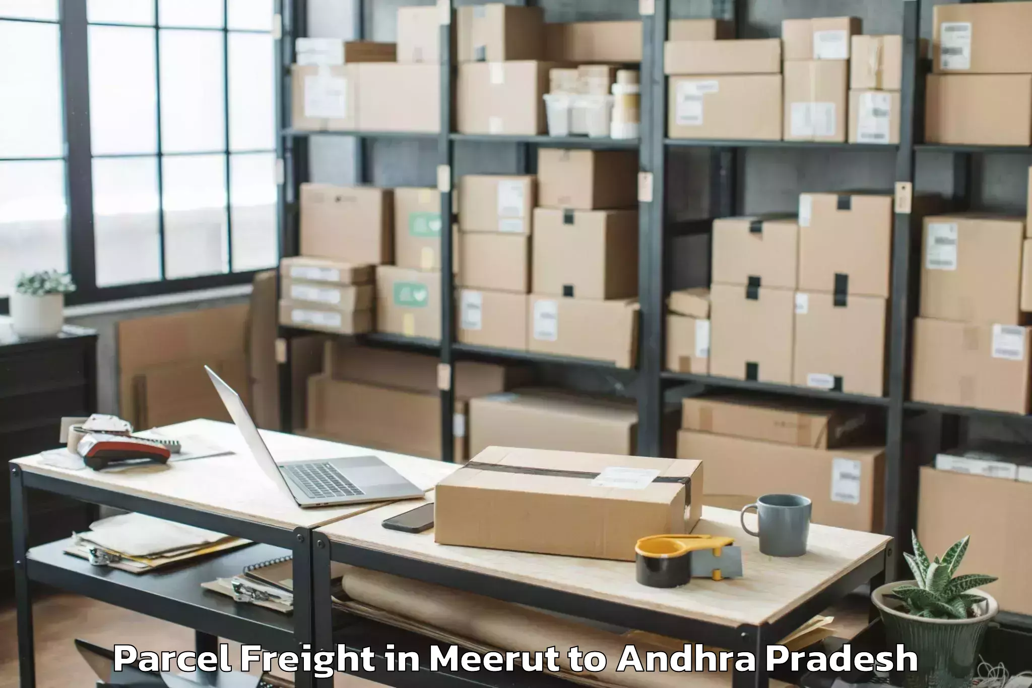 Book Meerut to Dr Ysr Architecture And Fine A Parcel Freight Online